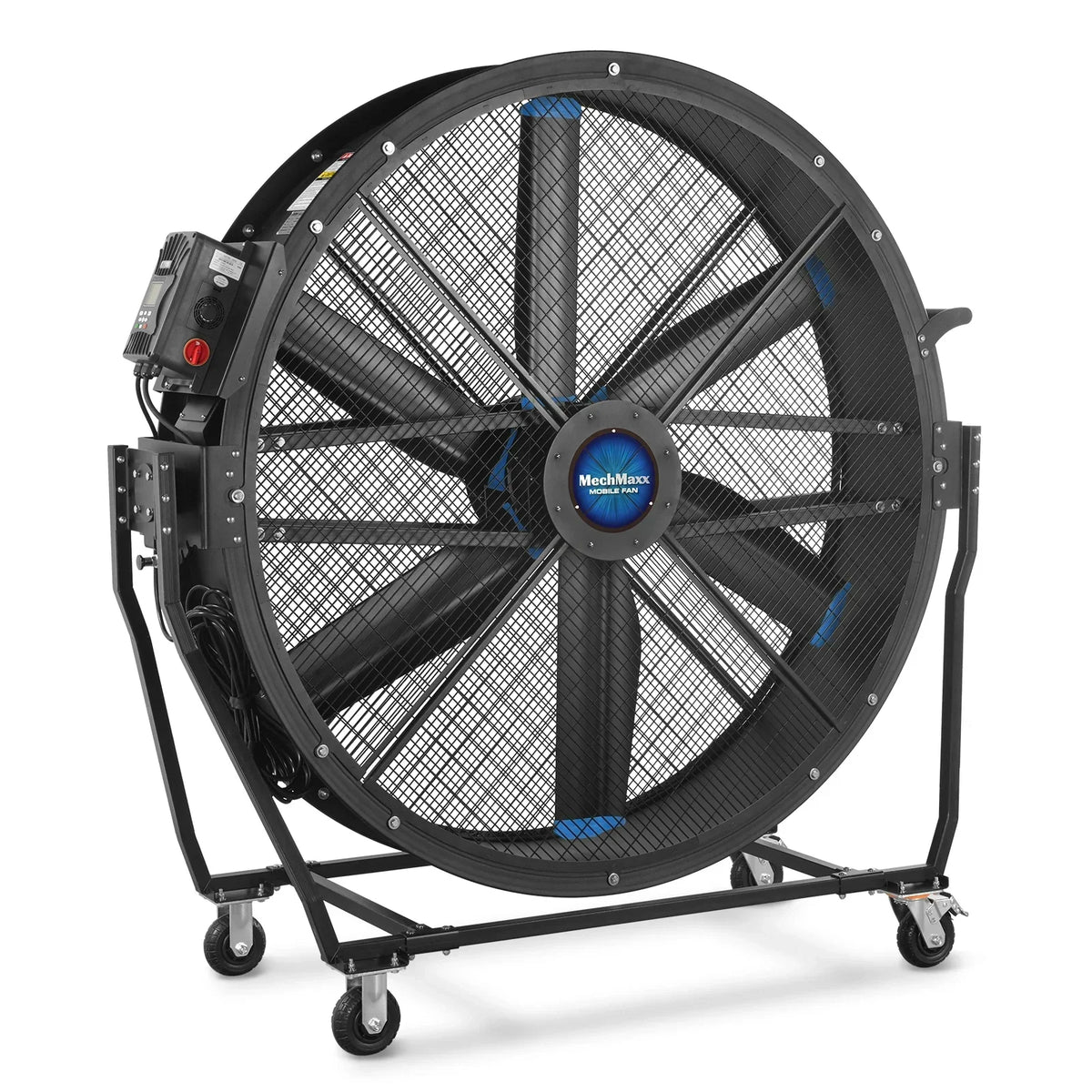 59" Portable Industrial Fan with Variable High-Efficiency PMSM Motor,Tiltable Mobile High Volume Floor Fan for Warehouse,Workshop & Gym