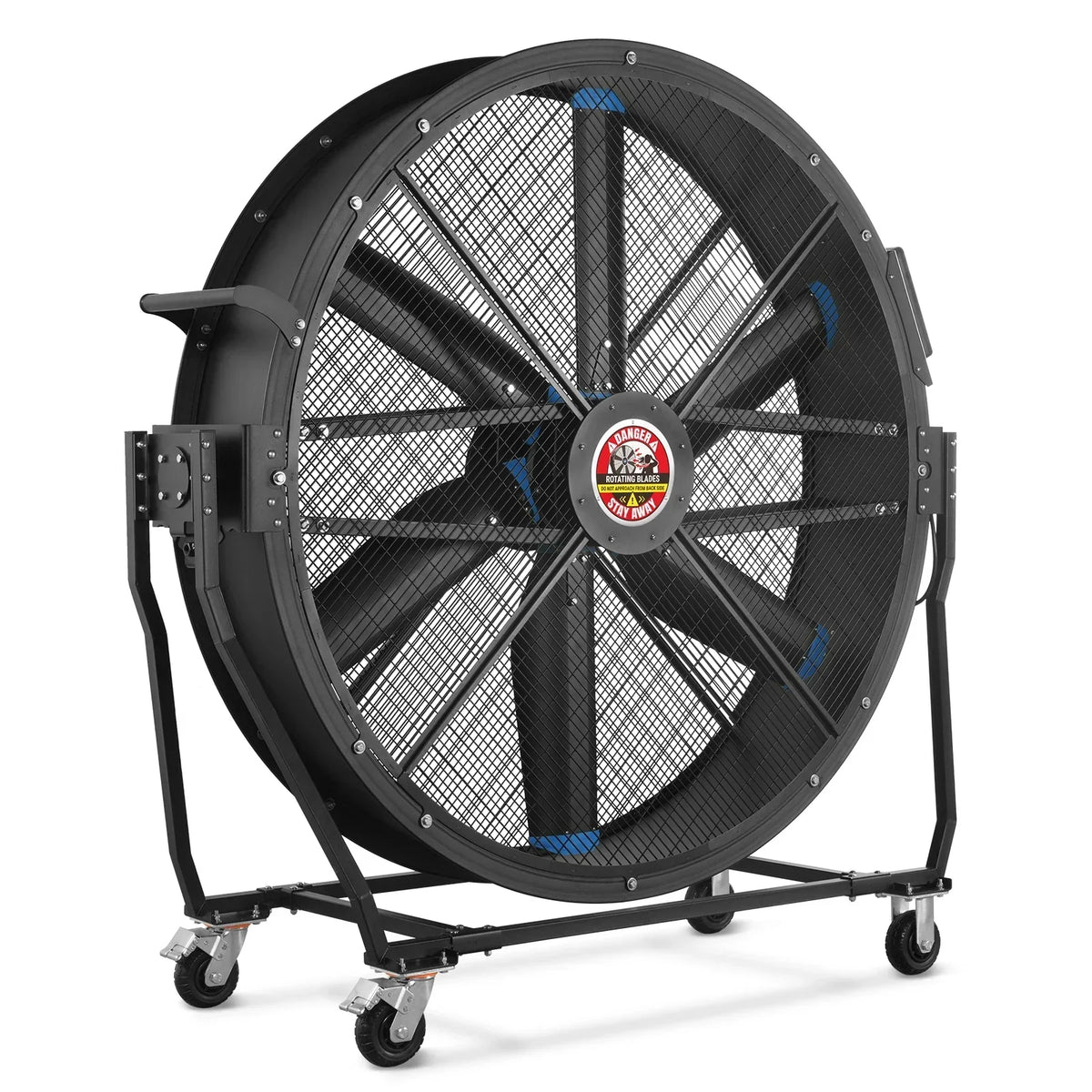 59" Portable Industrial Fan with Variable High-Efficiency PMSM Motor,Tiltable Mobile High Volume Floor Fan for Warehouse,Workshop & Gym