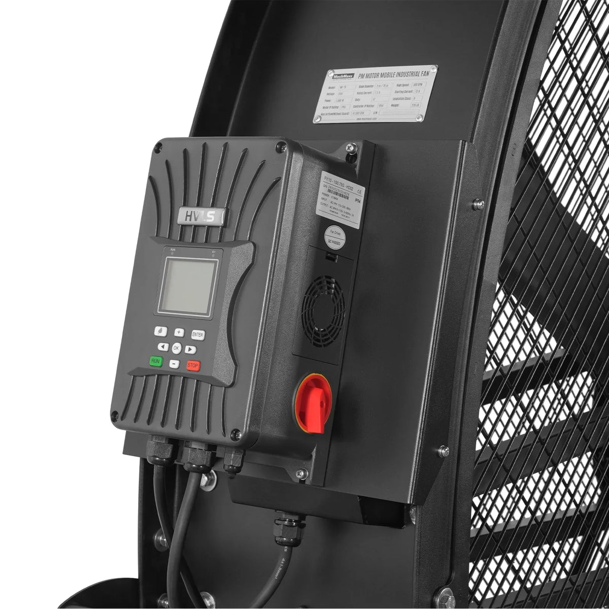 79" Portable Industrial Fan with Variable High-Efficiency PMSM Motor,Mobile High Volume Floor Fan for Warehouse,Workshop & Gym