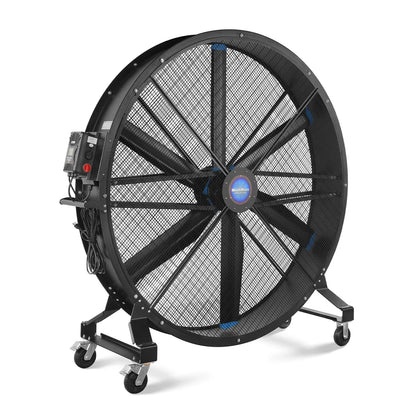 79" Portable Industrial Fan with Variable High-Efficiency PMSM Motor,Mobile High Volume Floor Fan for Warehouse,Workshop & Gym