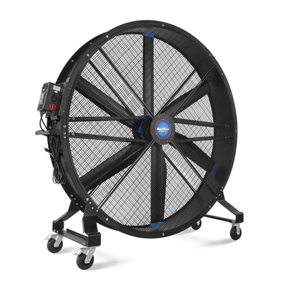 79" Portable Industrial Fan with Variable High-Efficiency PMSM Motor,Mobile High Volume Floor Fan for Warehouse,Workshop & Gym