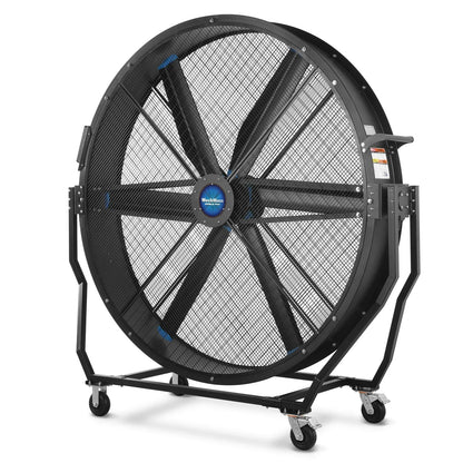 79" Portable Industrial Fan with Variable High-Efficiency PMSM Motor,Tiltable Mobile High Volume Floor Fan for Warehouse,Workshop & Gym