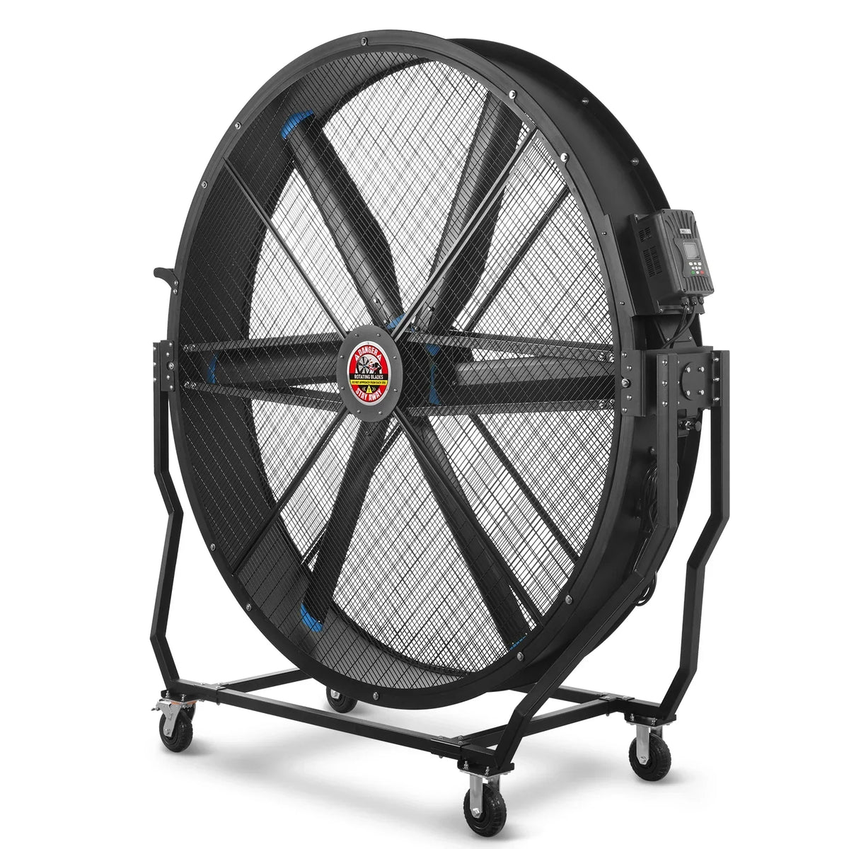 79" Portable Industrial Fan with Variable High-Efficiency PMSM Motor,Tiltable Mobile High Volume Floor Fan for Warehouse,Workshop & Gym