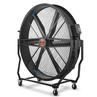 79" Portable Industrial Fan with Variable High-Efficiency PMSM Motor,Tiltable Mobile High Volume Floor Fan for Warehouse,Workshop & Gym