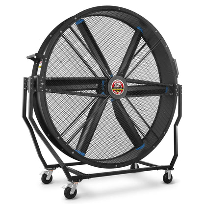 79" Portable Industrial Fan with Variable High-Efficiency PMSM Motor,Tiltable Mobile High Volume Floor Fan for Warehouse,Workshop & Gym