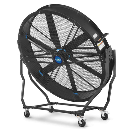 79" Portable Industrial Fan with Variable High-Efficiency PMSM Motor,Tiltable Mobile High Volume Floor Fan for Warehouse,Workshop & Gym