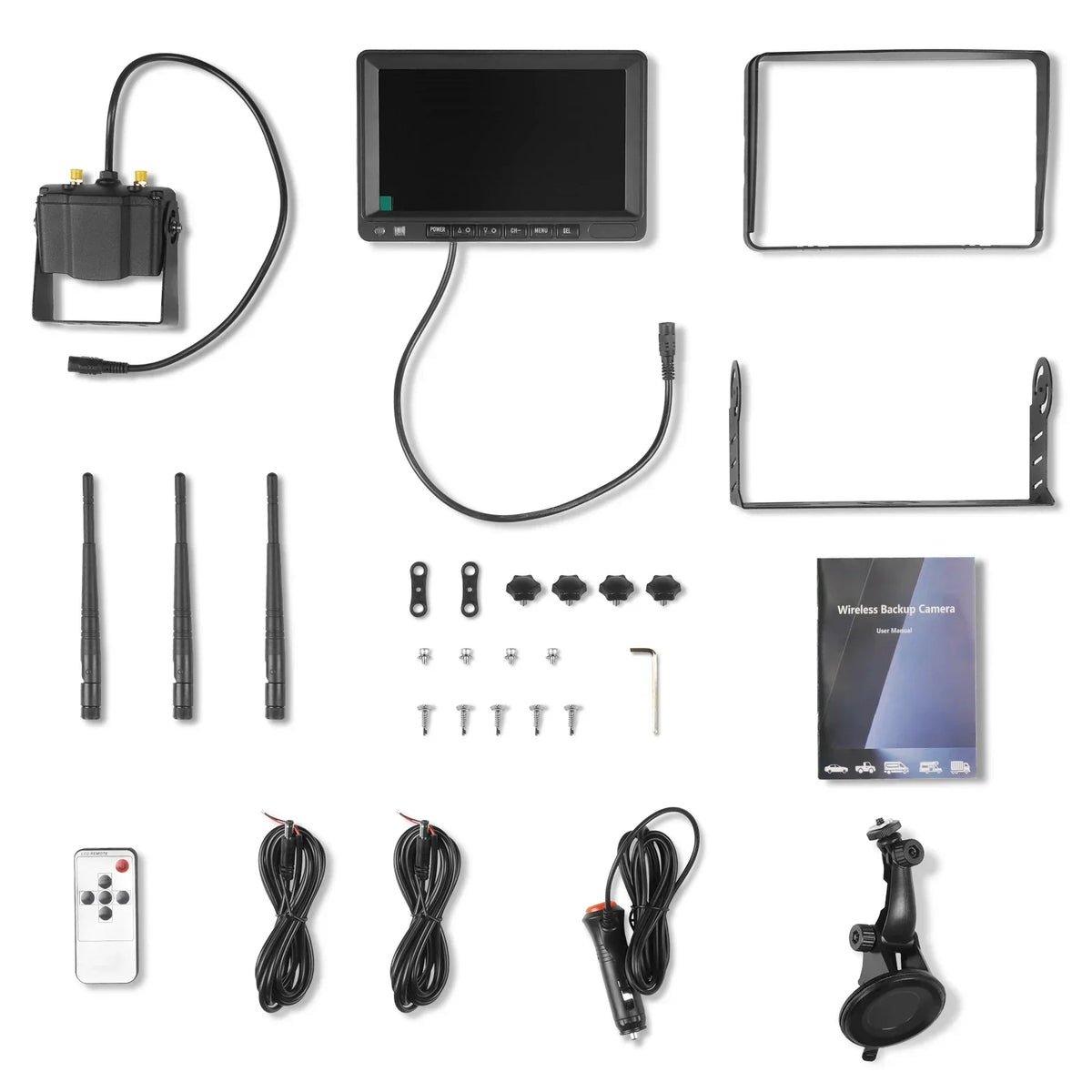 Farming HD Backup 1080P Camera for Agri Industry 7" LCD