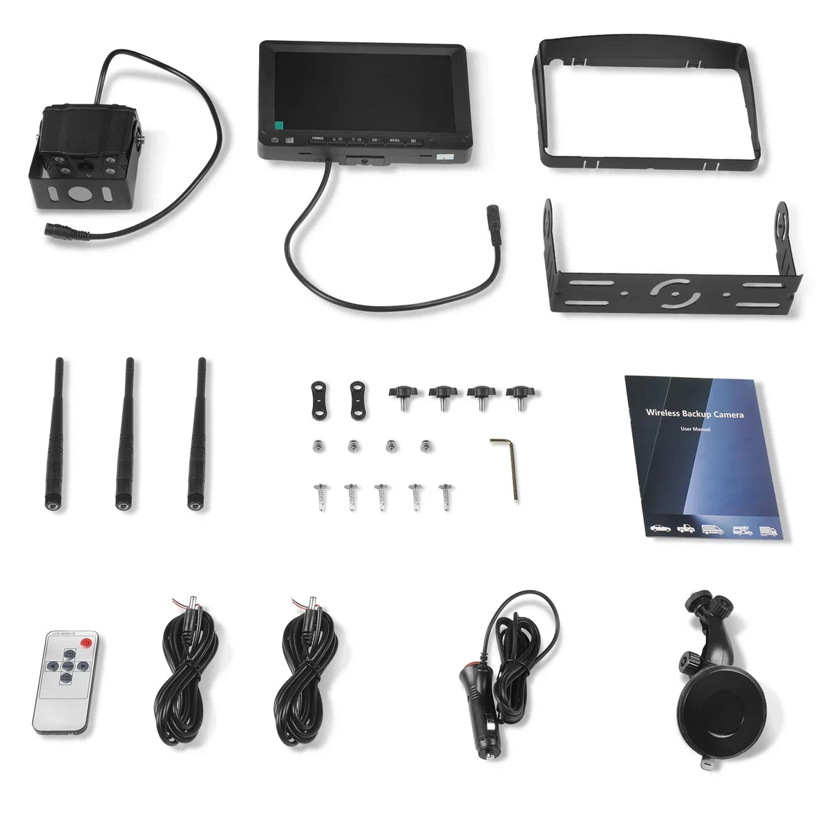 Farming HD Backup 1080P Camera for Agri Industry 7" LCD