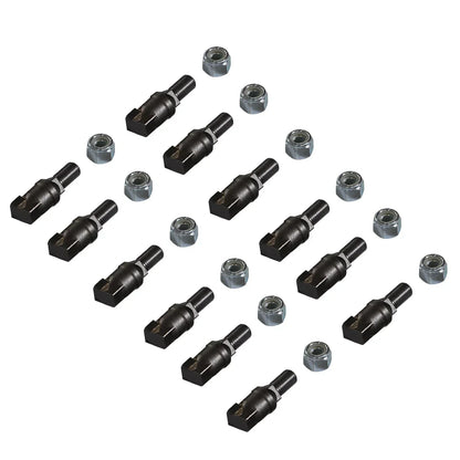 (1 Pack / 12 Pcs) Teeth and Nuts for Stump Grinder SG24; SG24PRO; SG28; SG30PRO; SG61, (SKU: 150151;150151G;150181;150181G;150182;150182G;150183;150183G;150501; 150602)