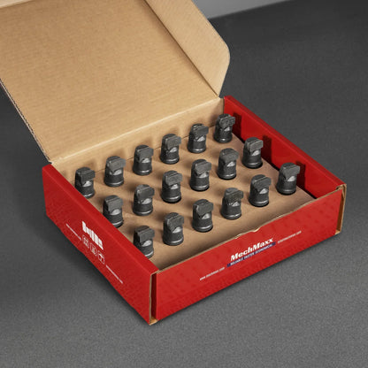 (1 Pack / 18 Pcs) Teeth and Nuts for Stump Grinder SG24; SG24PRO; SG28; SG30PRO; SG61, (SKU: 150151; 150151G; 150181; 150181G; 150182; 150182G; 150183; 150183G; 150501; 150602)