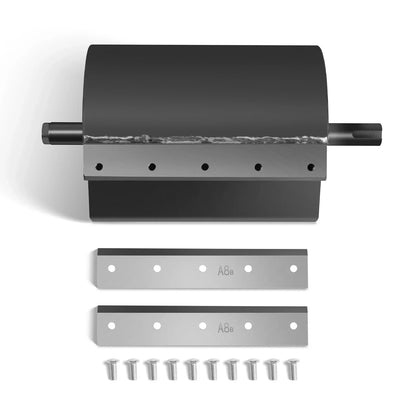 Cutter Barrel and 2 Blades for Wood Chipper GS1500 (SKU: 110200, 110200K, 110200Y）