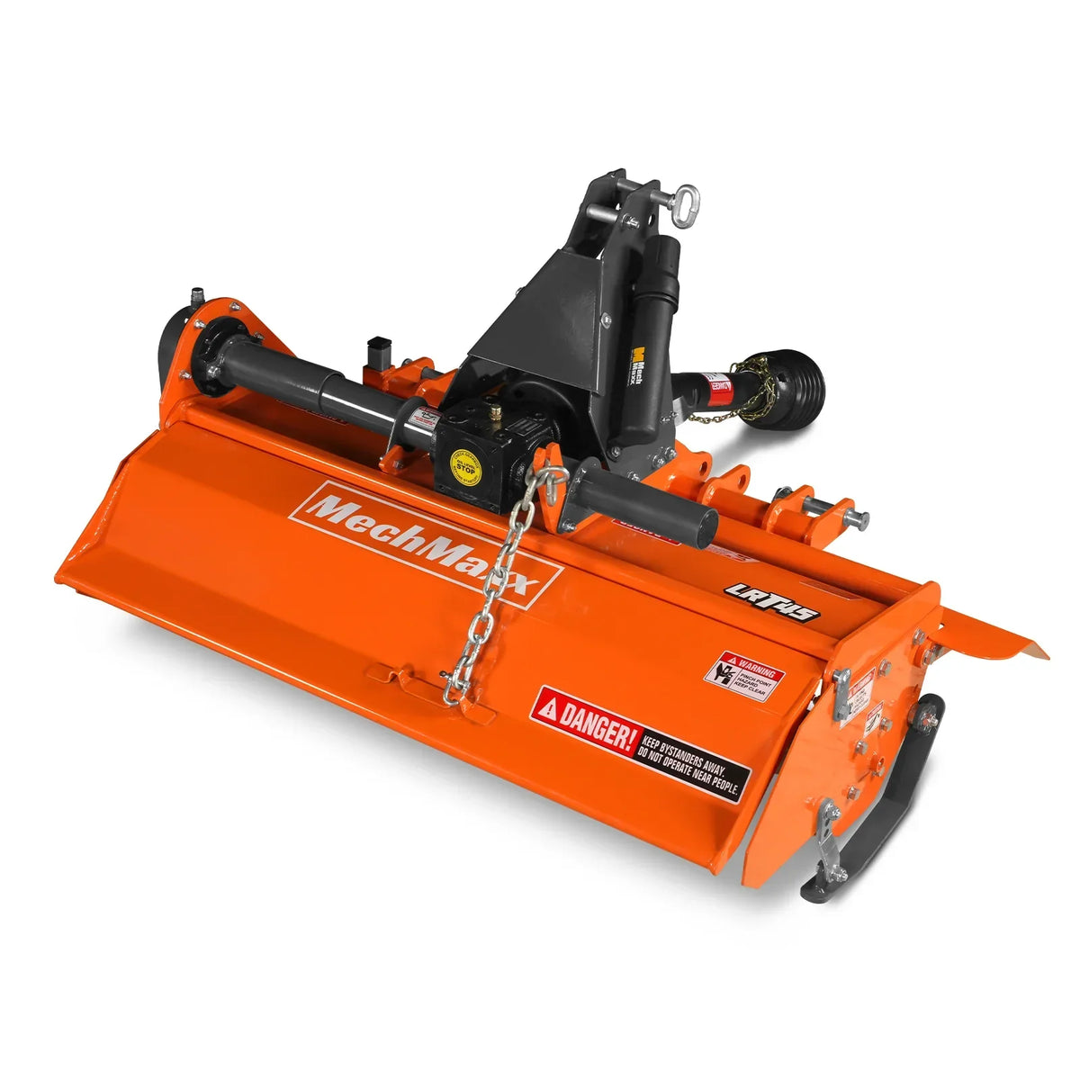 45 in Rotary Tiller,  3 Point Hitch Cat.1,  Chain Drive,  PTO Shaft Included with Shear Bolt,  15-35 HP,  LRT45