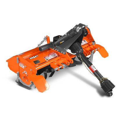 45 in Rotary Tiller,  3 Point Hitch Cat.1,  Chain Drive,  PTO Shaft Included with Shear Bolt,  15-35 HP,  LRT45