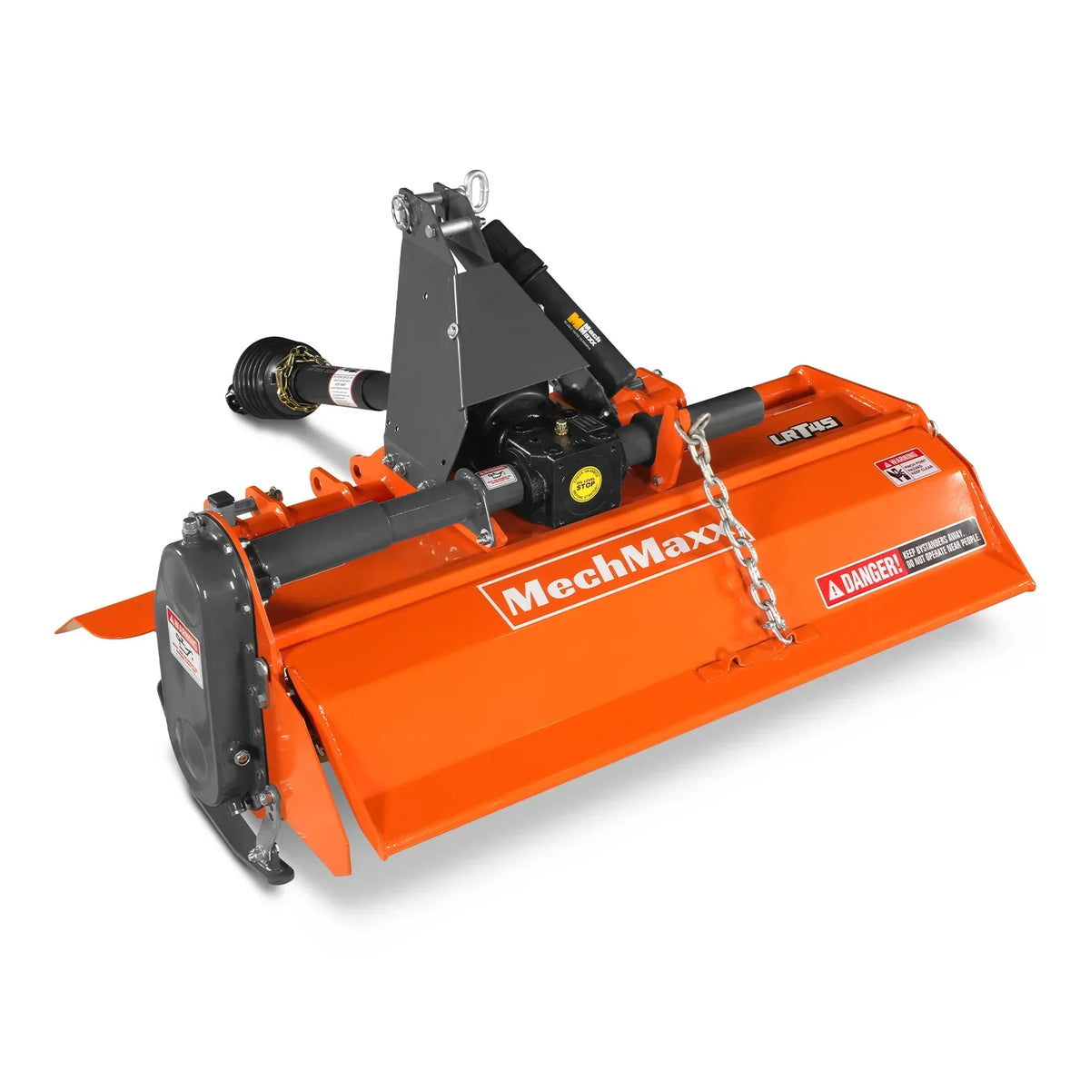 45 in Rotary Tiller,  3 Point Hitch Cat.1,  Chain Drive,  PTO Shaft Included with Shear Bolt,  15-35 HP,  LRT45