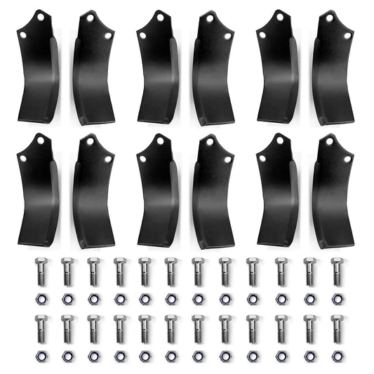 ( 1 Pack / 12 Pcs ) Blades for HRT Rotary Tiller (for SKU: 201115; 201117）