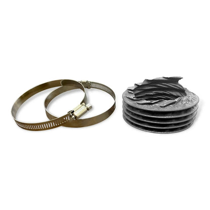 Corrugated Hose with 2 Hose Clamps (for SKU: 204002, 204003, 204004, 204006, 204007, 204008, 204010, 204011, 204012)