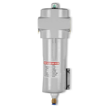 63 CFM Compressed Air Oil-Water Separator Precision Filter,0.01μm,Oil Content 0.001ppm, With Auto Drain, Pressure Indicator