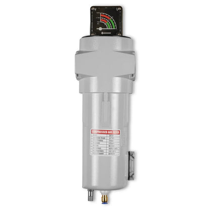 99 CFM Compressed Air Oil-Water Separator Precision Filter,0.01μm,Oil Content 0.01ppm, With Auto Drain, Pressure Gauge