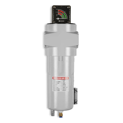 127 CFM Compressed Air Oil-Water Separator Precision Filter,0.01μm,Oil Content 0.001ppm, With Auto Drain, Pressure Gauge