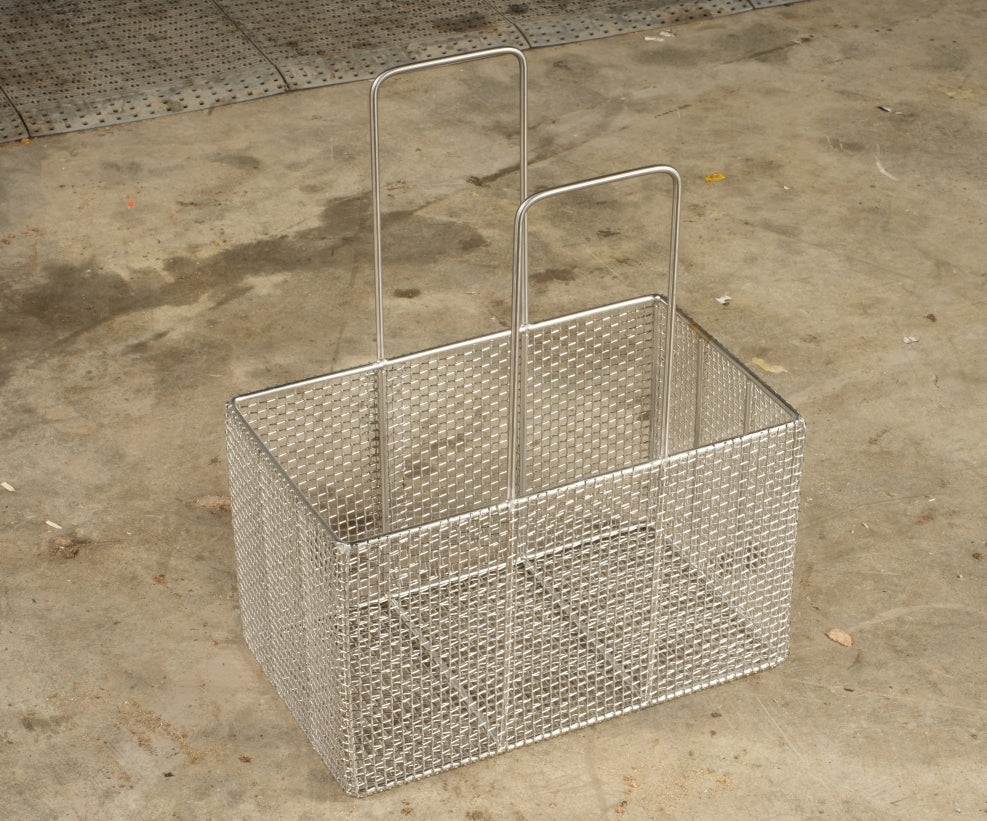 Additional Stainless Steel Mesh Basket for Mechmaxx Ultrasonic Cleaner - 304 Grade, 22lbs Capacity, Fine Mesh