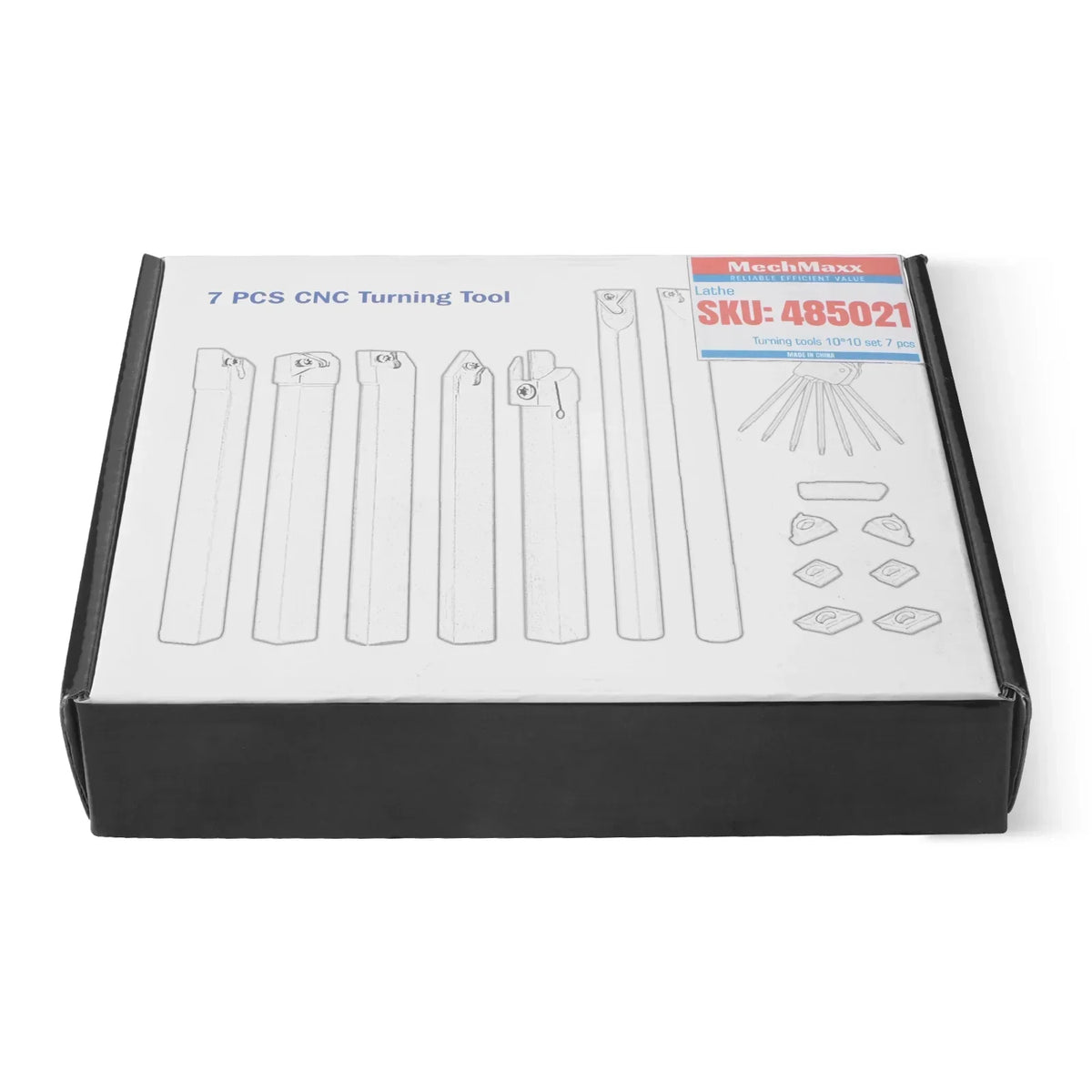 Turning tools 10*10 set 7 pcs for SKU: 500003 | Model: 0831V  SKU: 500004 | Model: 0831VD