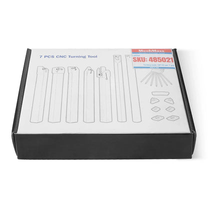 Turning tools 10*10 set 7 pcs for SKU: 500003 | Model: 0831V  SKU: 500004 | Model: 0831VD