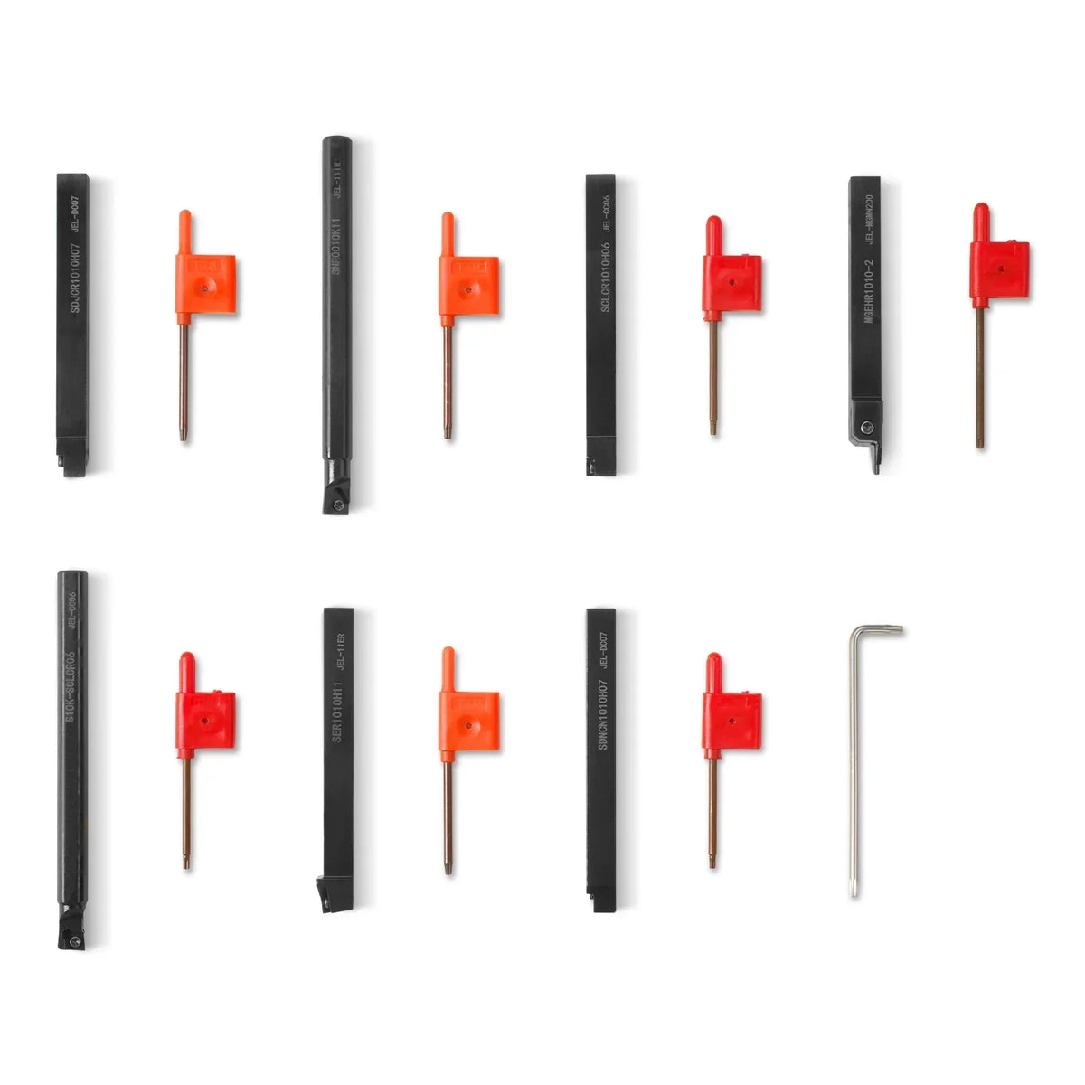Turning tools 10*10 set 7 pcs for SKU: 500003 | Model: 0831V  SKU: 500004 | Model: 0831VD
