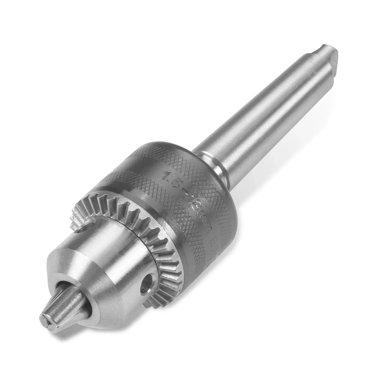 Drill chuck arbor MT2-B16, with Drilling head  1,5 - 13 mm, B16 for SKU: 500003 | Model: 0831V  SKU: 500004 | Model: 0831VD SKU: 500005 | Model: 1030V SKU: 500006 | Model: 1030VD
