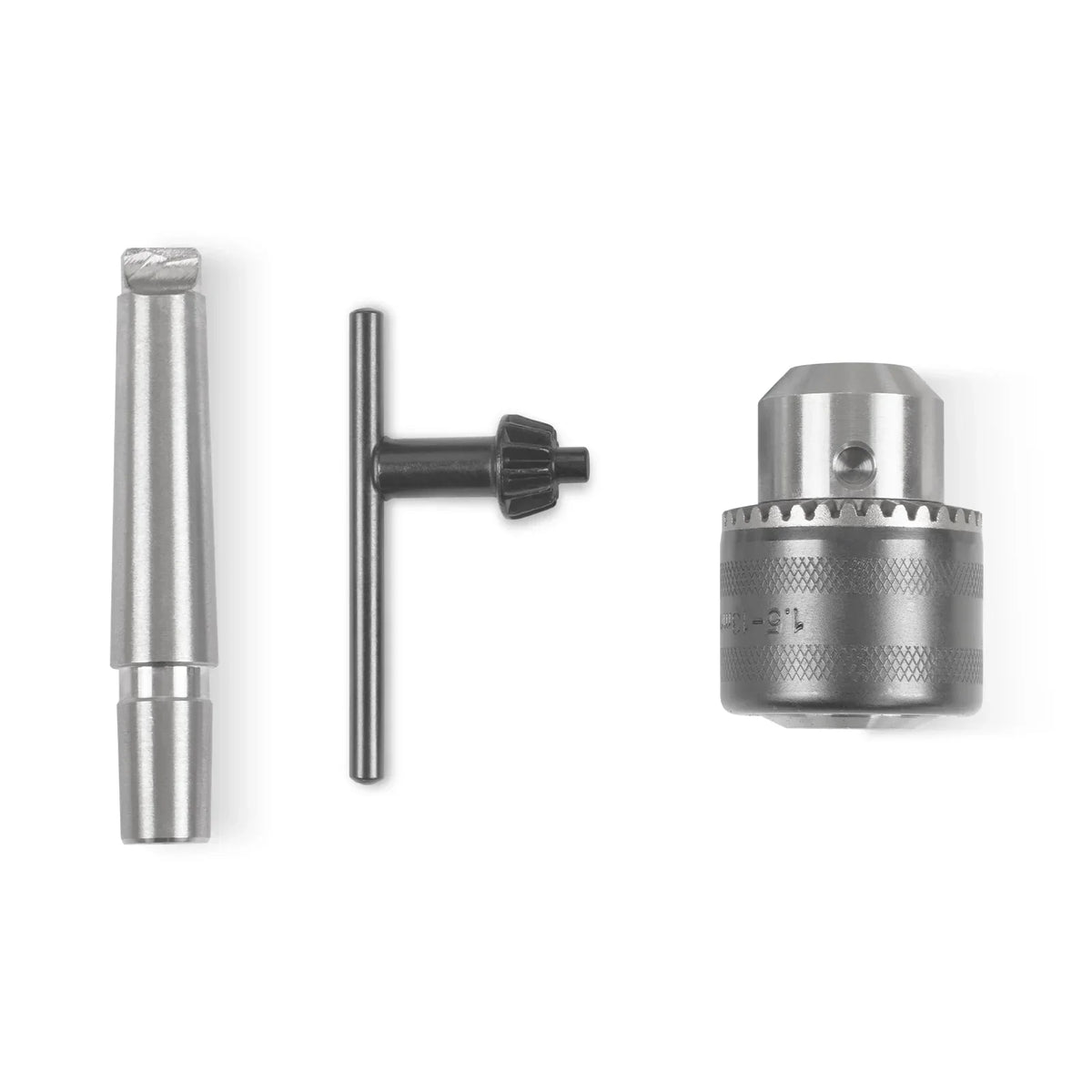 Drill chuck arbor MT2-B16, with Drilling head  1,5 - 13 mm, B16 for SKU: 500003 | Model: 0831V  SKU: 500004 | Model: 0831VD SKU: 500005 | Model: 1030V SKU: 500006 | Model: 1030VD