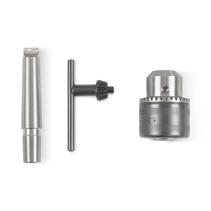 Drill chuck arbor MT2-B16, with Drilling head  1,5 - 13 mm, B16 for SKU: 500003 | Model: 0831V  SKU: 500004 | Model: 0831VD SKU: 500005 | Model: 1030V SKU: 500006 | Model: 1030VD