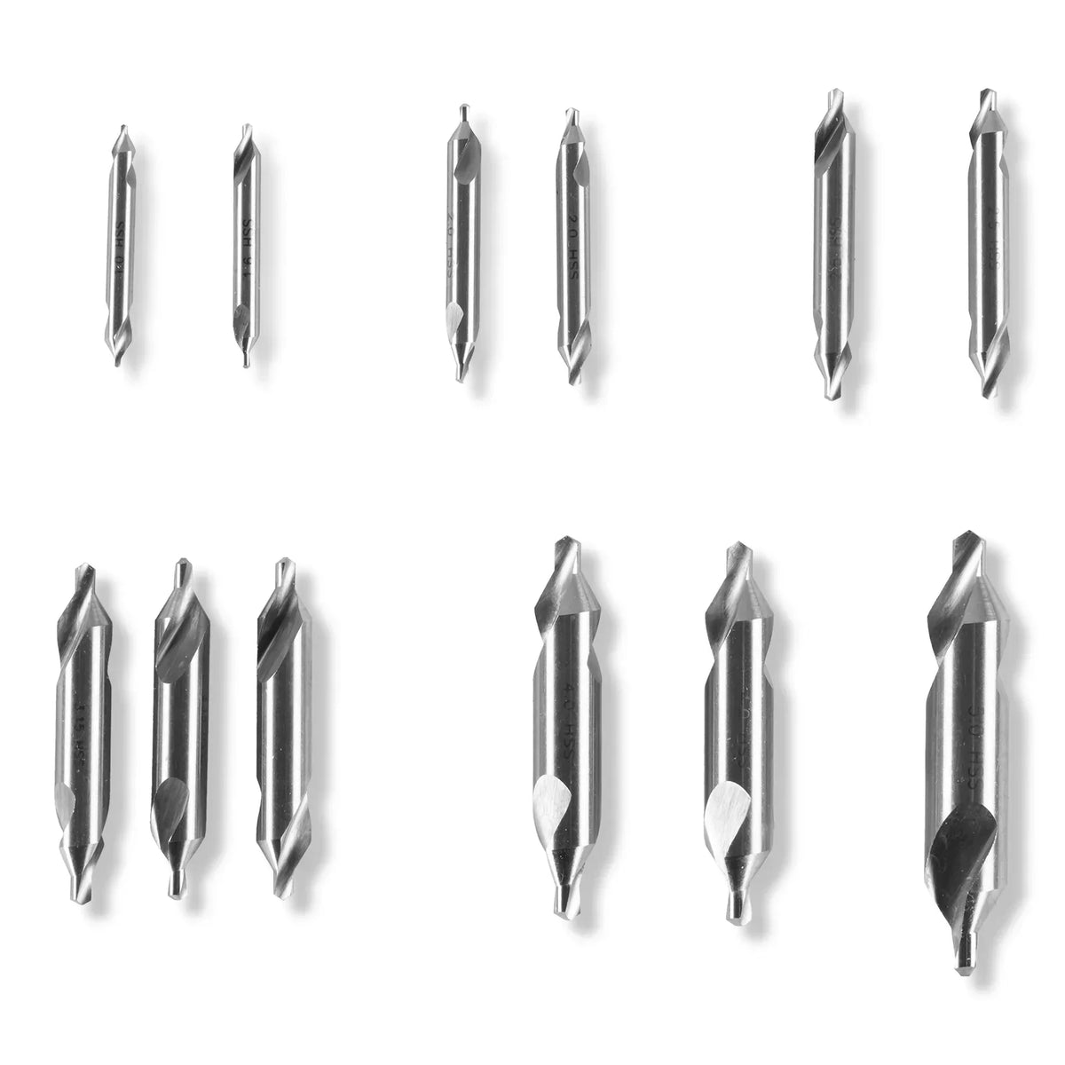 12PC HSS CENTER DRILLS SET for SKU: 500200 | Model: VM18L SKU: 500201 | Model: VM18LD SKU: 500202 | Model: VM25L SKU: 500203 | Model: VM25LD SKU: 500204 | Model: VM32L SKU: 500205 | Model: VM32LD