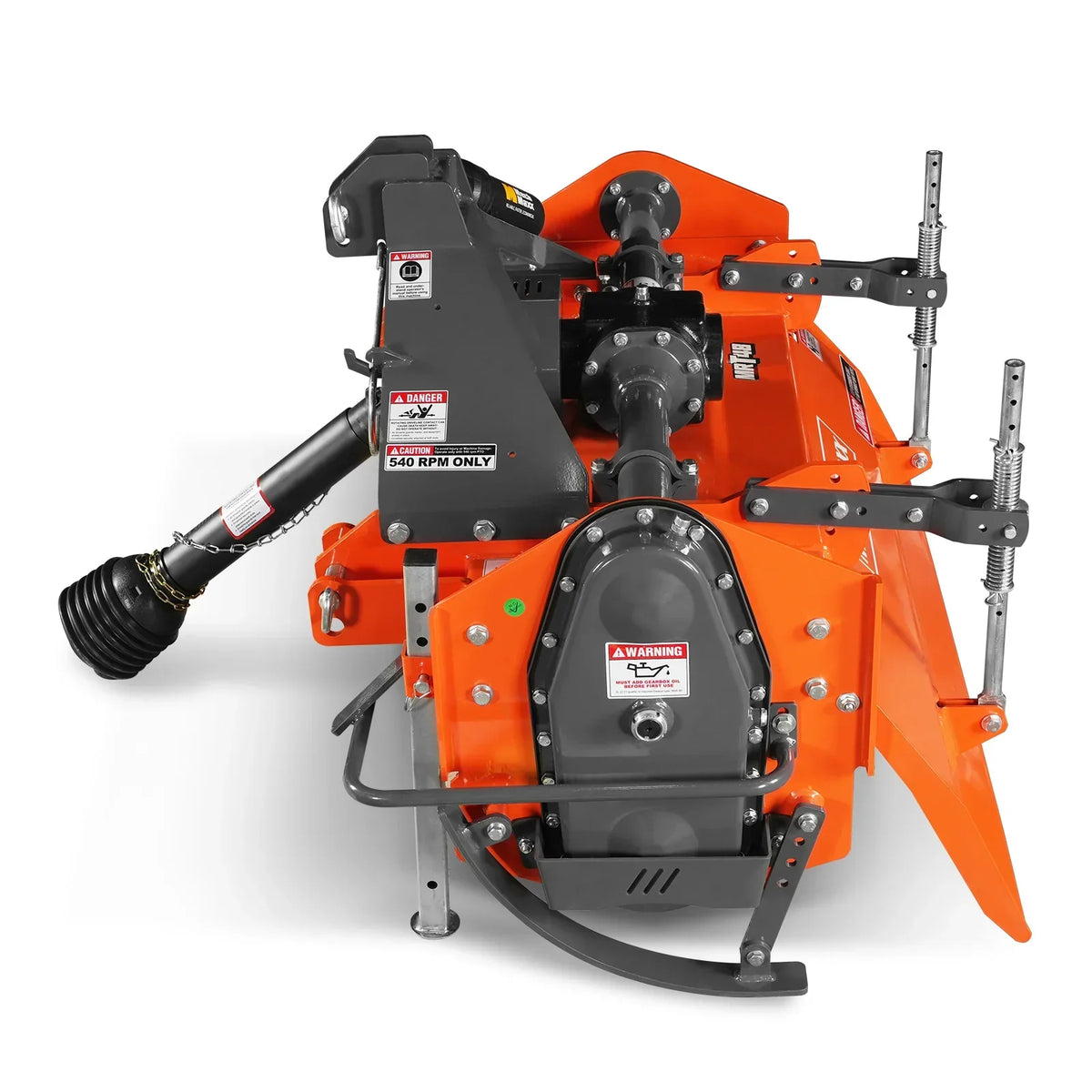 48 in Rotary Tiller,  3 Point Hitch Cat.1 & 2,  Gear Drive,  PTO Shaft Included with Slip Clutch,  25-50 HP,  MRT48