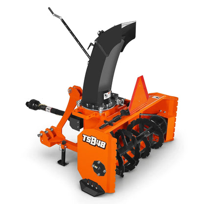 48" 3 Point PTO Snow Blower 20" Impeller Diameter 360° Snow Chute (PTO Shaft Included with Slip Clutch),  15-35 HP,  TSB48T