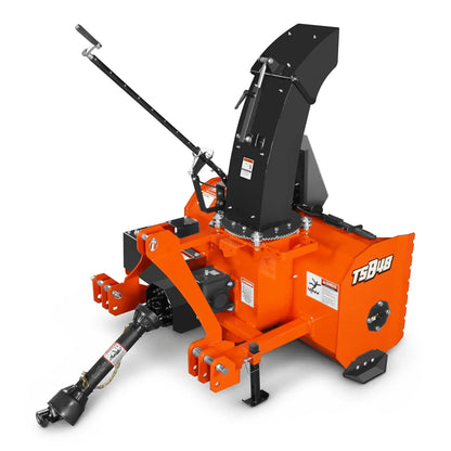 48" 3 Point PTO Snow Blower 20" Impeller Diameter 360° Snow Chute (PTO Shaft Included with Slip Clutch),  15-35 HP,  TSB48T
