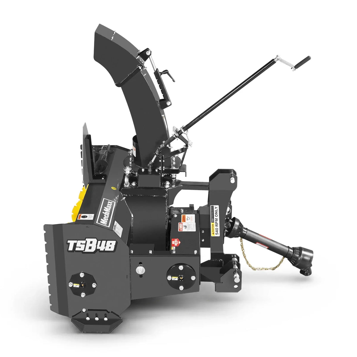 48" 3 Point PTO Snow Blower 20" Impeller Diameter 360° Snow Chute (PTO Shaft Included with Slip Clutch),  15-35 HP,  TSB48