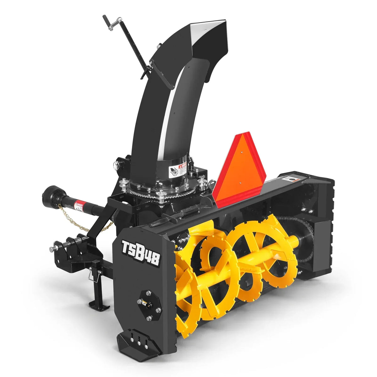 48" 3 Point PTO Snow Blower 20" Impeller Diameter 360° Snow Chute (PTO Shaft Included with Slip Clutch),  15-35 HP,  TSB48