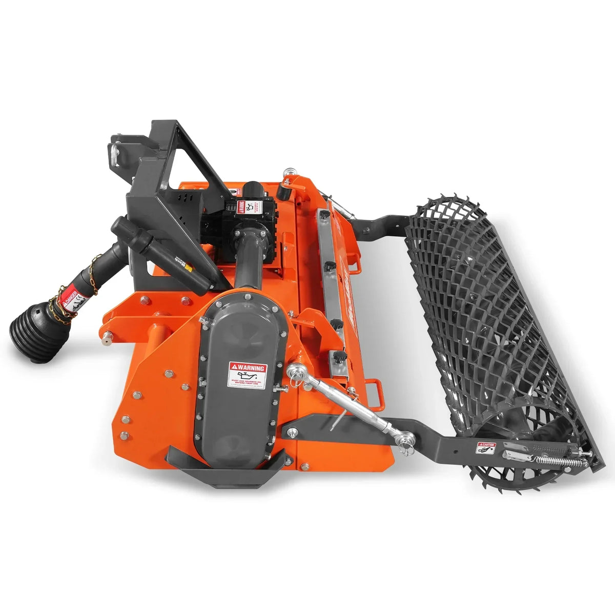48 in Stone Burier Reverse Rotary Tiller,  3 Point Hitch Cat.1,  Chain Drive,  PTO Shaft Included with Slip Clutch,  20-45 HP,  RSB48