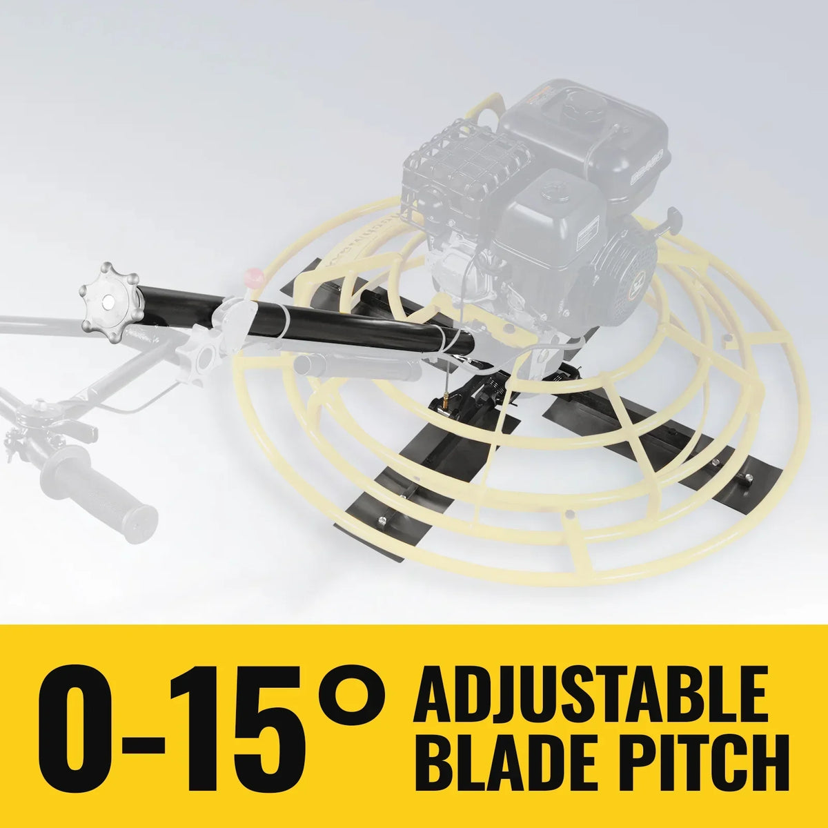 15 HP 44 in Walk-Behind Concrete Power Trowel with Blades and Float Pan, PT46Z