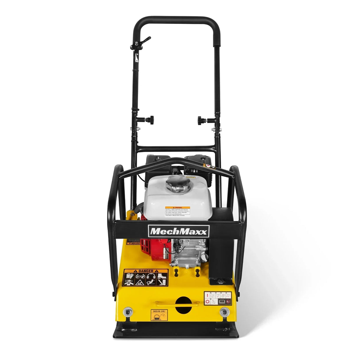 Honda GX160 Vibratory Plate Compactor with Wheel Kit, 3600 lb Centrifugal Force for Soil, Gravel, Asphalt and Paver Base, PC90H