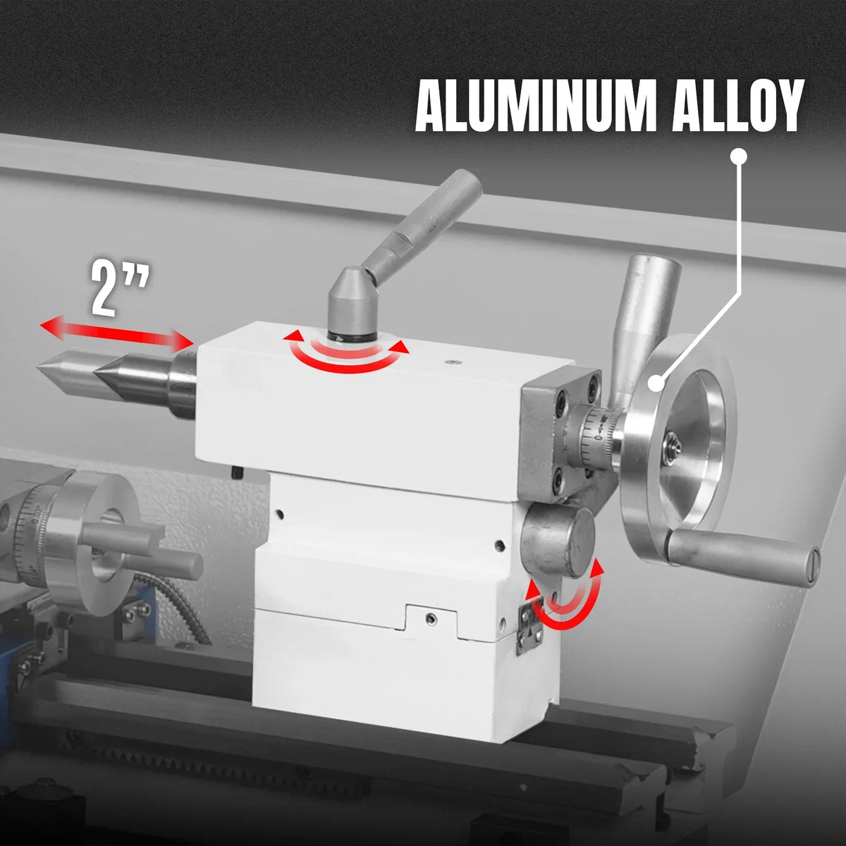 1.5‘’ Spindle Bore Metal Lathe Machine 8'' x 16''  0-2500 RPM Variable Speed Metal Working Machine Small Lathe without Stand 0831V (3.0)