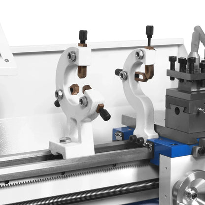1.5‘’ Spindle Bore Metal Lathe Machine 8'' x 16'' High Precision Brushless Motor Mini 1.5HP Benchtop 0-2500 RPM Variable Speed Metal Working Machine