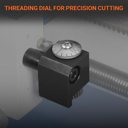 1.5‘’ Spindle Bore Metal Lathe Machine with DRO 8'' x 16'' High Precision Brushless Motor Mini 1.5HP Benchtop 0-2500 RPM Variable Speed Metal Working Machine 1.5‘’ Spindle Bore Small Lathe without Stand 0831VD