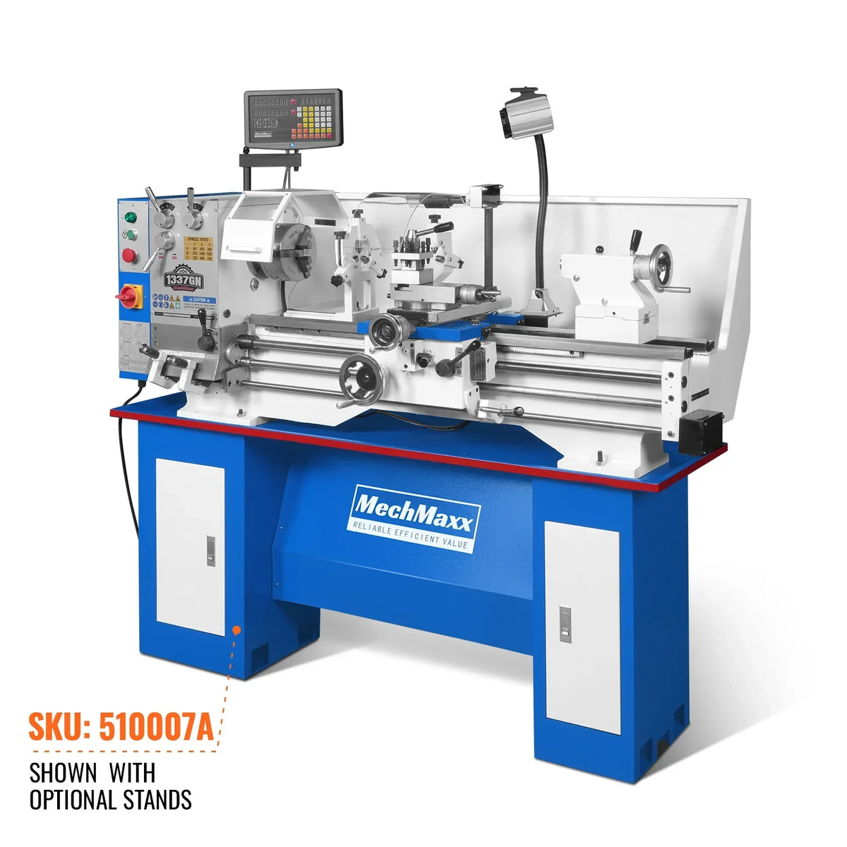 Full Norton Gear Box 13" x 37" Industrial Heavy Duty Bench Metal Lathe  1.5HP/1100W Metal Working Lathe High Precision 64-1500 RPM Variable Speed 1337GN