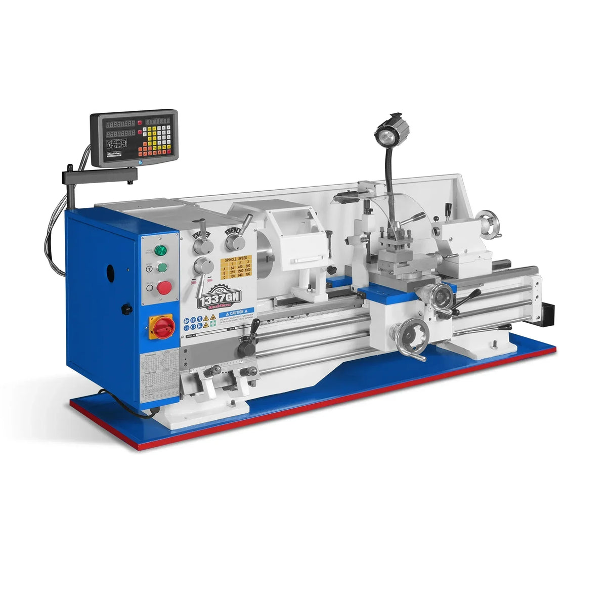 Full Norton Gear Box 13" x 37" Industrial Heavy Duty Bench Metal Lathe  1.5HP/1100W Metal Working Lathe High Precision 64-1500 RPM Variable Speed 1337GN