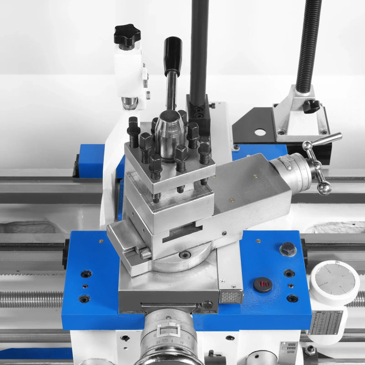 13" x 37" Industrial Heavy Duty Bench Metal Lathe 1.5HP/1100W Metal Working Lathe High Precision 64-1500 RPM Variable Speed with Four-axis sliding system 1337G4