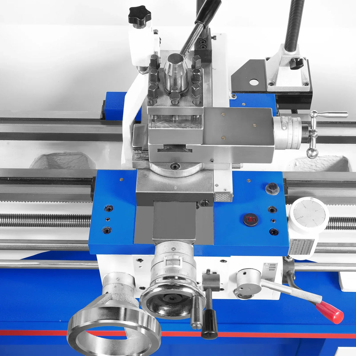 13" x 37" Industrial Heavy Duty Bench Metal Lathe 1.5HP/1100W Metal Working Lathe High Precision 64-1500 RPM Variable Speed with Four-axis sliding system 1337G4