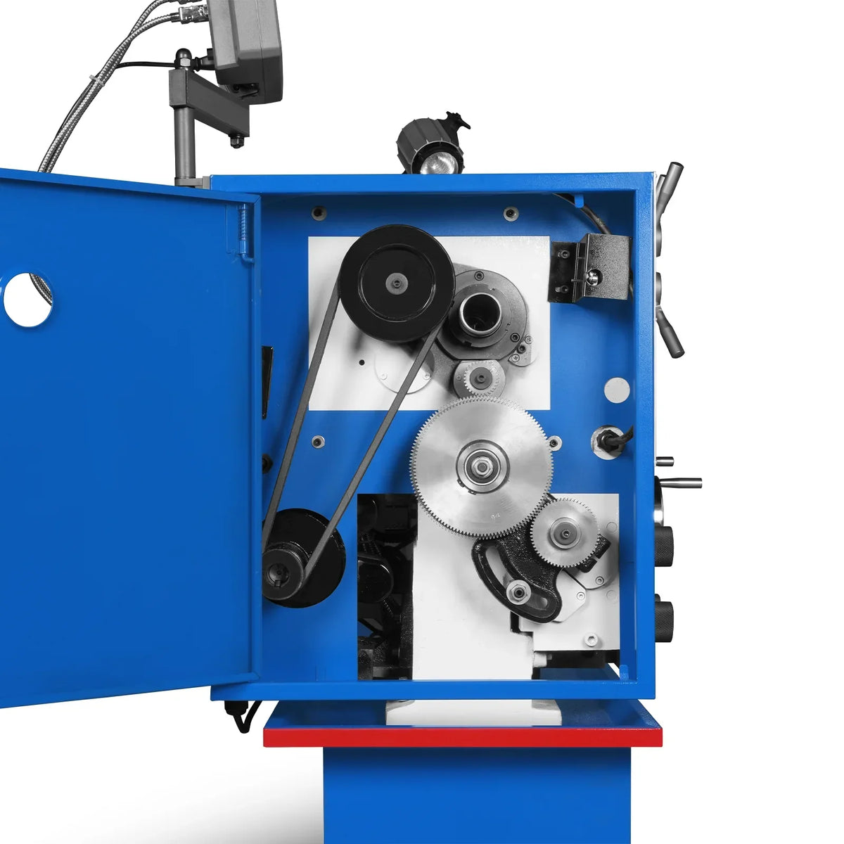 13" x 37" Industrial Heavy Duty Bench Metal Lathe 1.5HP/1100W Metal Working Lathe High Precision 64-1500 RPM Variable Speed with Four-axis sliding system 1337G4