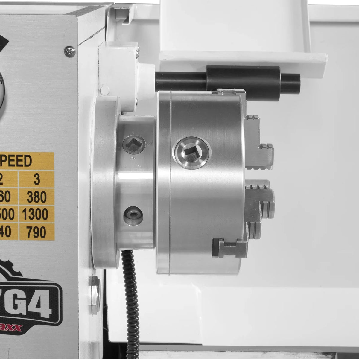 13" x 37" Industrial Heavy Duty Bench Metal Lathe 1.5HP/1100W Metal Working Lathe High Precision 64-1500 RPM Variable Speed with Four-axis sliding system 1337G4