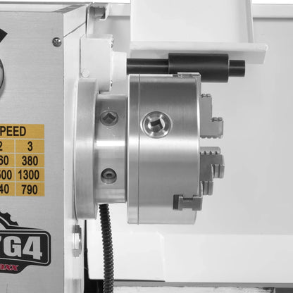 13" x 37" Industrial Heavy Duty Bench Metal Lathe 1.5HP/1100W Metal Working Lathe High Precision 64-1500 RPM Variable Speed with Four-axis sliding system 1337G4