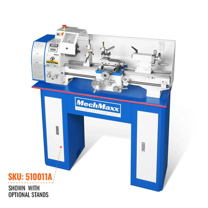 10'' x 22'' Industrial Metal Lathe Machine High Precision Benchtop 1.5HP Brushless Motor 0-2000 RPM Variable Speed Metal Working Machine Small Lathe without Stand 1022V